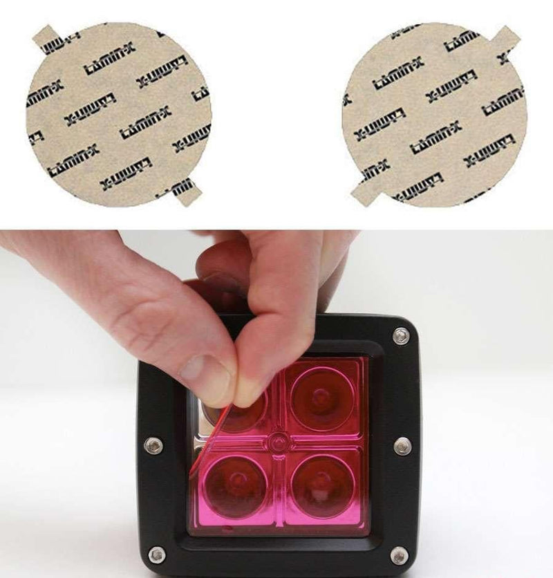 Fog Light Cover Pink - Lamin-X 2003-06 Hyundai Tiburon