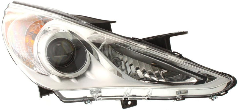 Headlight Set Of 2 Clear ; White W/ Bulb(s) - Replacement 2011-2012 Sonata