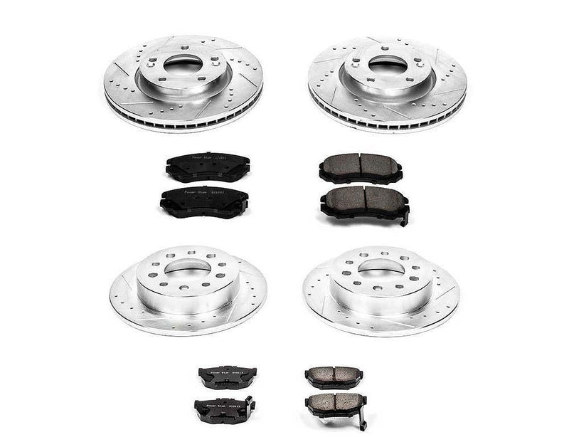 Brake Kit Front Rear Z23 Evolution Sport - Power Stop 2003-08 Hyundai Tiburon