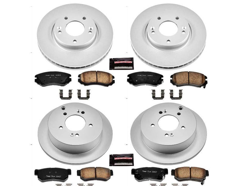 Brake Kit Front Rear Geomet Coated Z17 Evolution - Power Stop 2005-09 Hyundai Tucson