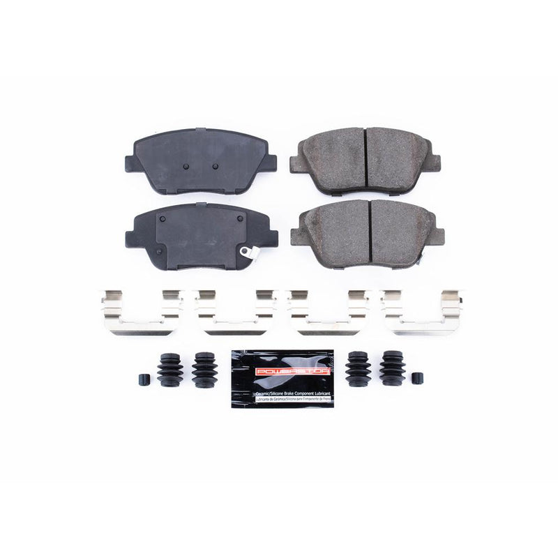 Brake Pad Set Set Of 2 Carbon Fiber Ceramic Z23 Evolution Sport - Powerstop 2015 Sonata 4 Cyl 2.4L