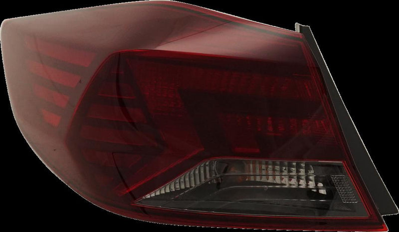 Tail Light Left Single Clear Red W/ Bulb(s) - Replacement 2019-2020 Elantra
