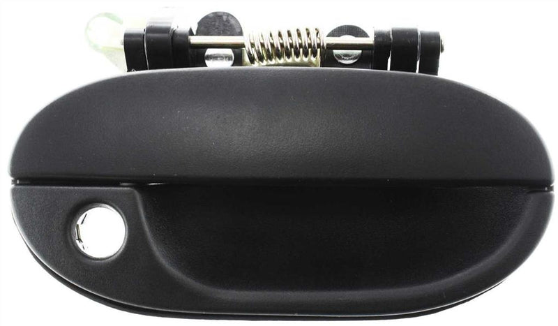 Exterior Door Handle Set Of 2 Textured Black W/ Key Hole - Replacement 1995 Accent 4 Cyl 1.5L