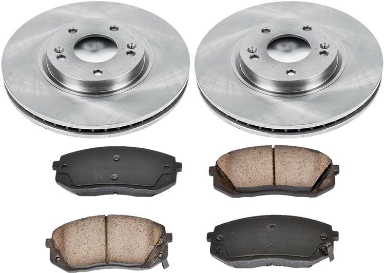 Brake Disc And Pad Kit Set Of 2 Plain Surface Oe - SureStop 2012 Tucson 4 Cyl 2.0L