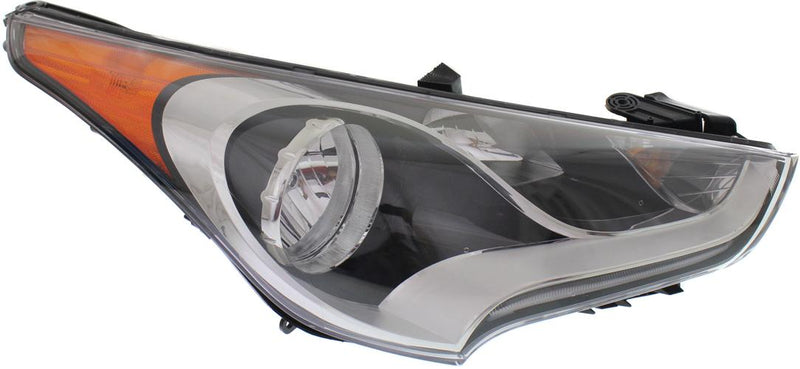 Headlight Right Single Clear W/ Bulb(s) - Replacement 2012-2017 Veloster