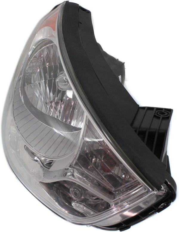 Headlight Right Single Clear W/ Bulb(s) - Replacement 2010-2013 Tucson