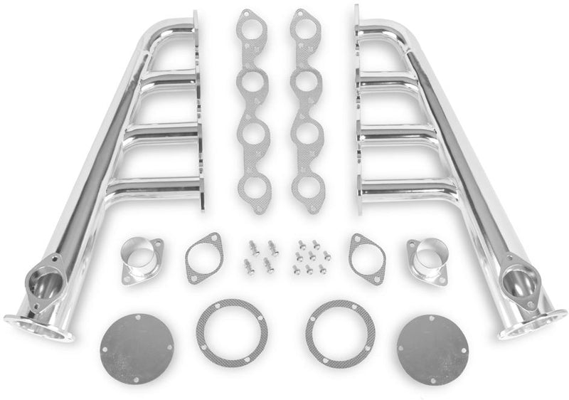 Headers Kit Polished Stainless Steel Lakester Series - Flowtech Universal