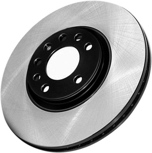 Brake Disc Left Single Plain Surface Premium Series - Centric Parts 2012-2014 Accent