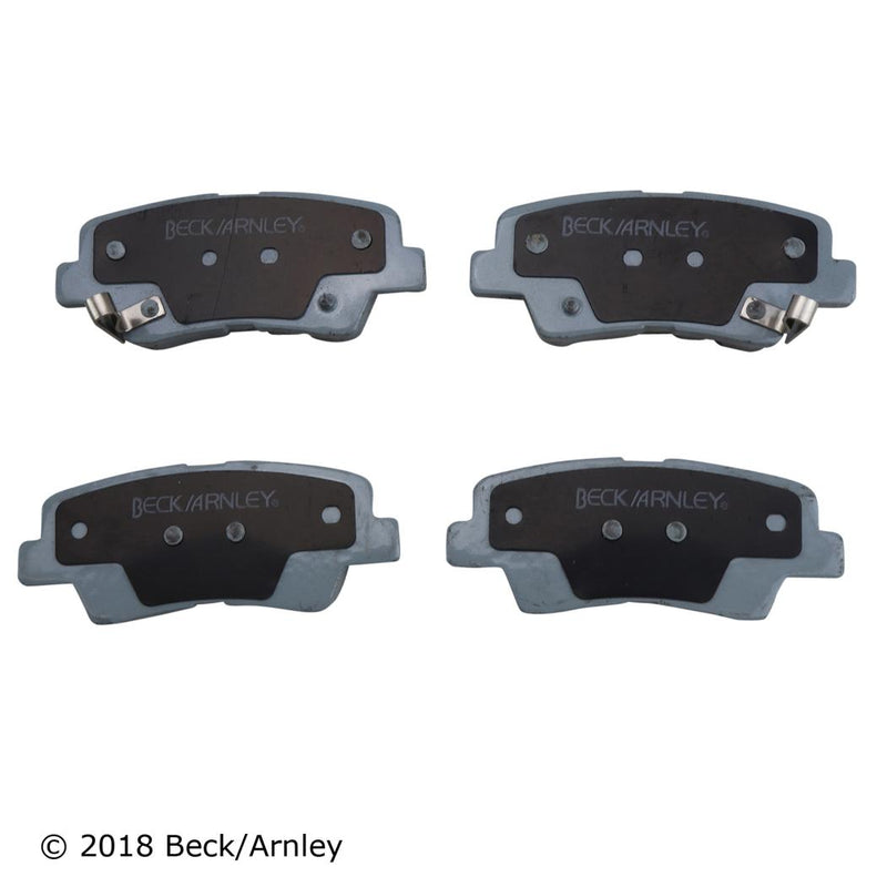 Brake Pad Set Set Of 2 Ceramic Premium Series - Beck Arnley 2013-2014 Sonata 4 Cyl 2.0L