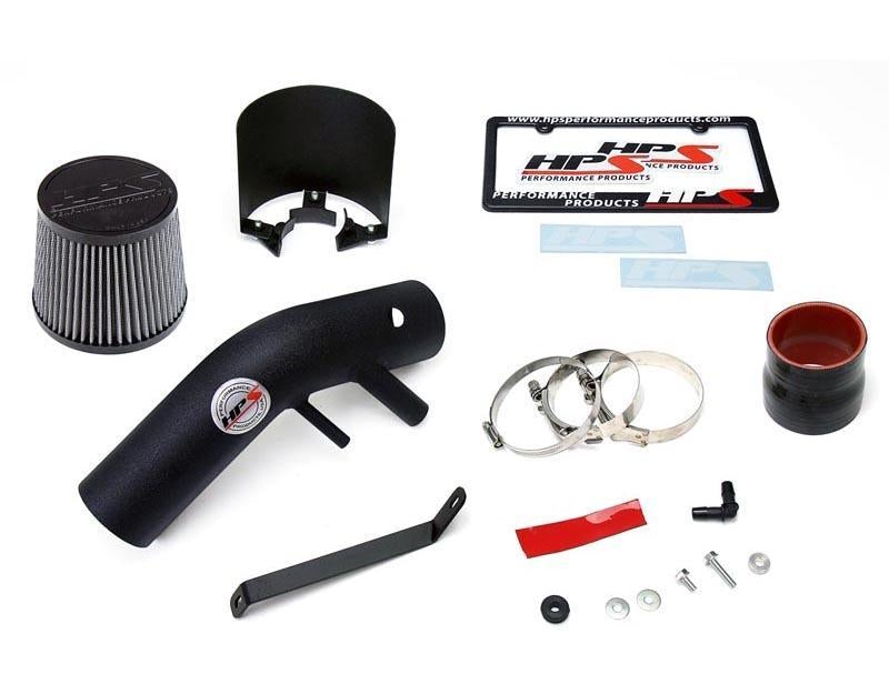 Short Ram Air Intake Air Intake Kit Incl. Heat Shield Black - HPS Performance Products 2015-17 Hyundai Sonata