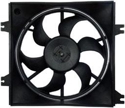 Cooling Fan Assembly Left Single Oe - VDO 2000-2002 Accent
