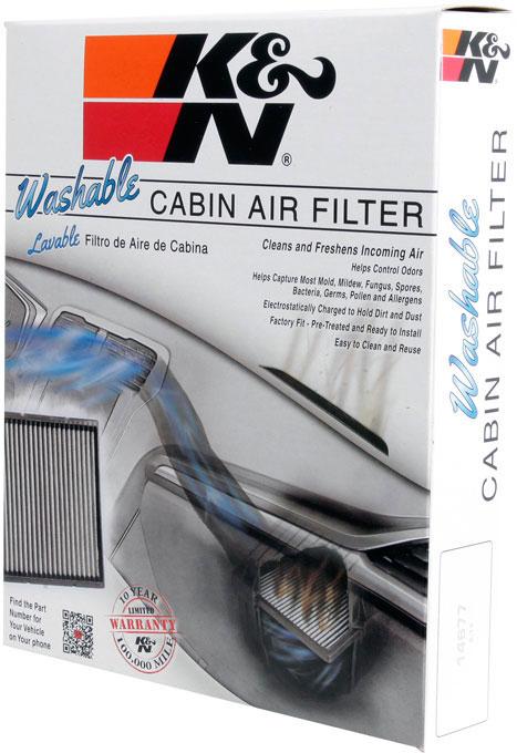 Cabin Air Filter Single - K&N 2008 Accent 4 Cyl 1.6L