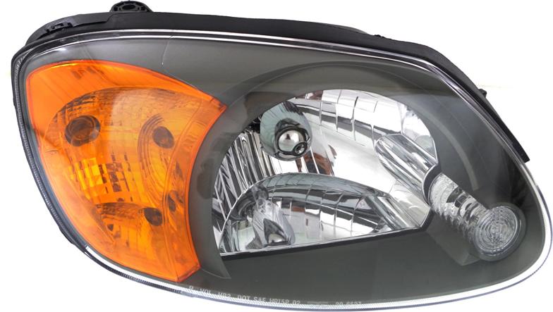 Headlight Set Of 5 Clear W/ Bulb(s) - Replacement 2003 Accent