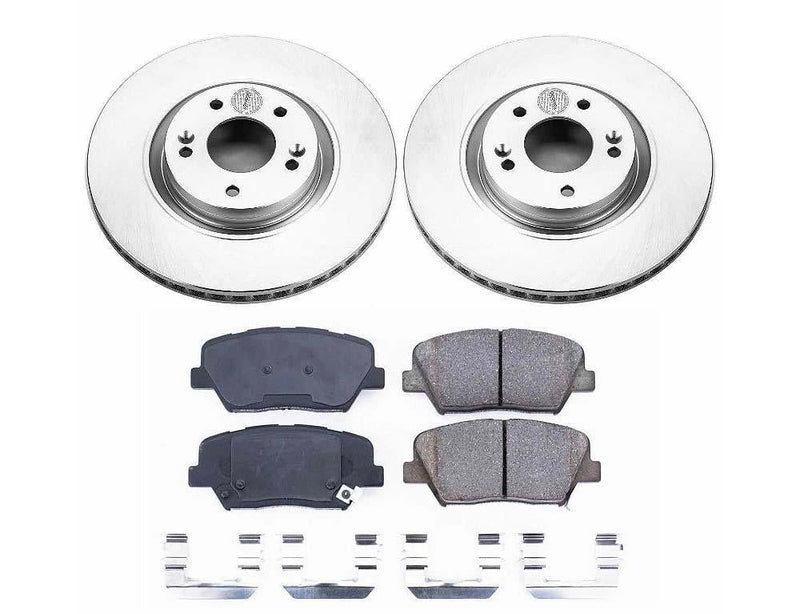 Brake Kit Front Geomet Coated Z17 Evolution - Power Stop 2012-17 Hyundai Azera