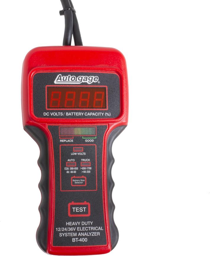 Battery Tester Single Heavy Duty Autogage Series - Autometer Universal