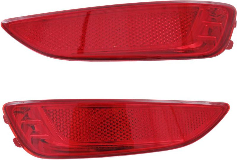 Bumper Reflector Set Of 2 Capa Certified - Replacement 2012-2013 Accent