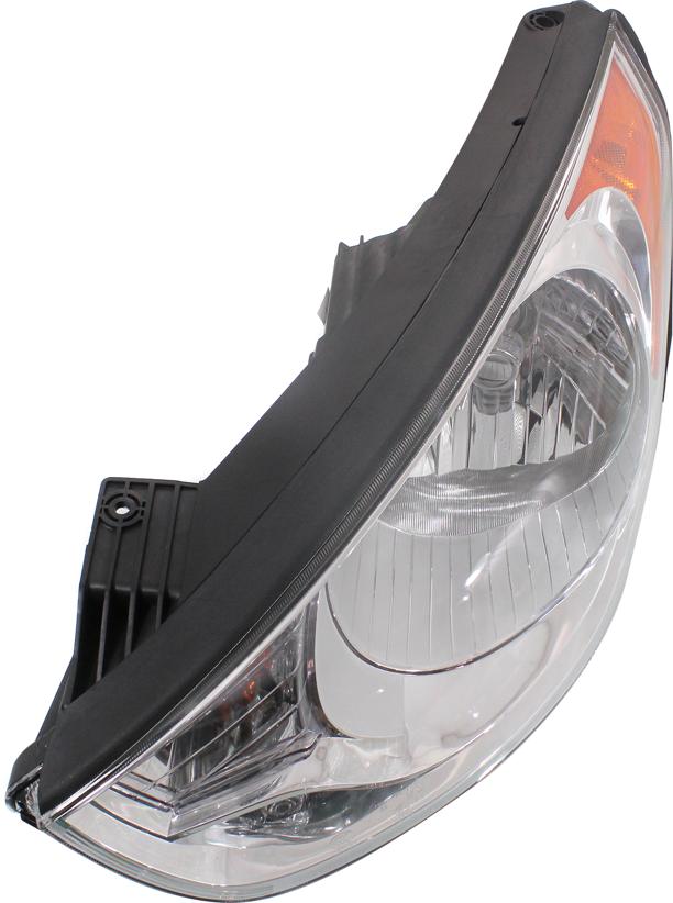 Headlight Left Single Clear W/ Bulb(s) - Replacement 2010-2013 Tucson