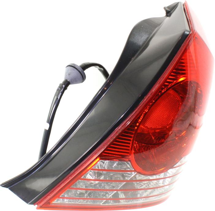 Tail Light Right Single Clear Red Sedan W/ Bulb(s) - ReplaceXL 2004-2005 Elantra
