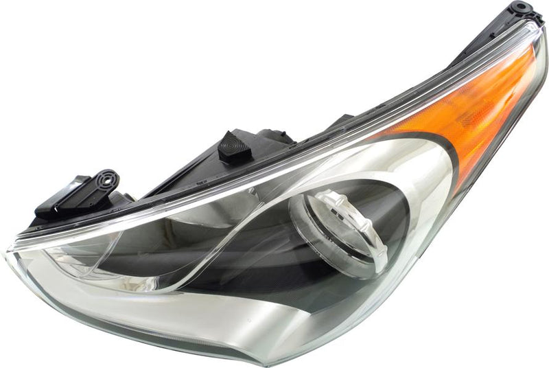 Headlight Left Single Clear W/ Bulb(s) Capa Certified - Replacement 2012-2017 Veloster