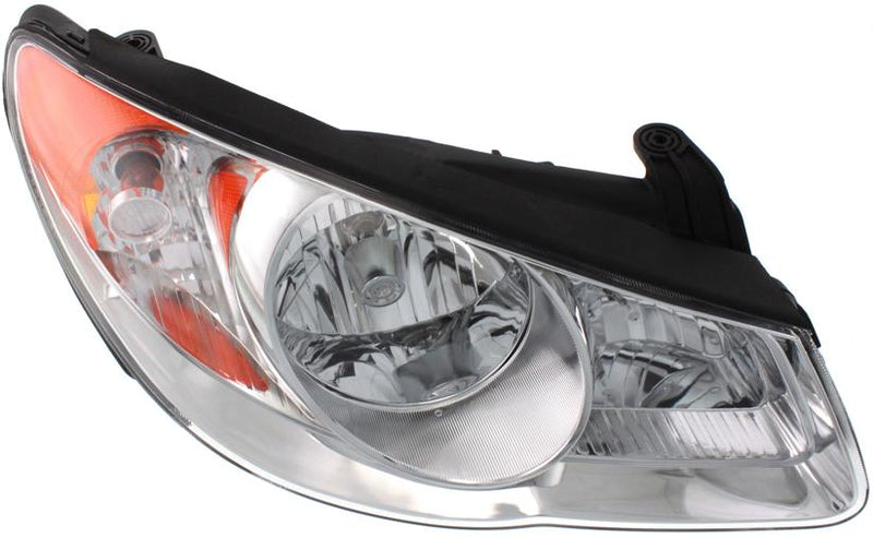 Headlight Right Single Clear W/ Bulb(s) - Replacement 2007-2008 Elantra