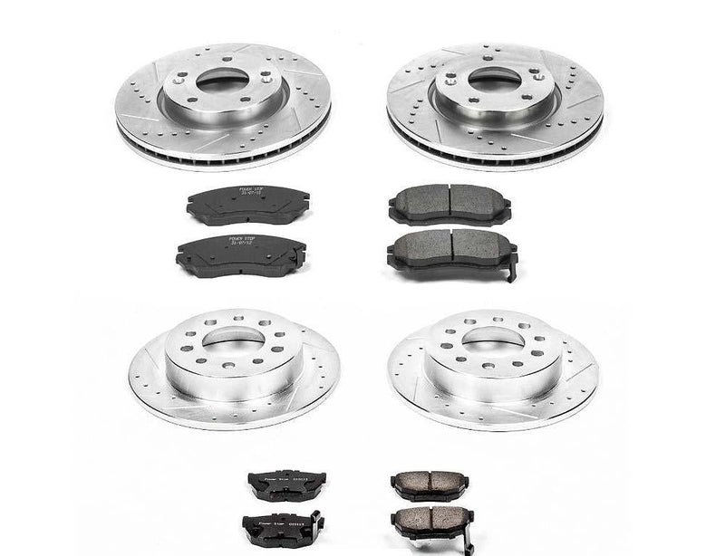 Brake Kit Front Rear Z23 Evolution Sport - Power Stop 2004-06 Hyundai Tiburon