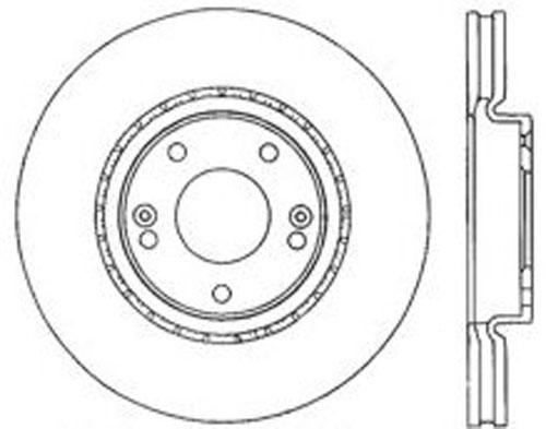 Brake Disc Left Single Plain Surface C-tek Series - Centric Parts 2004-2005 XG350