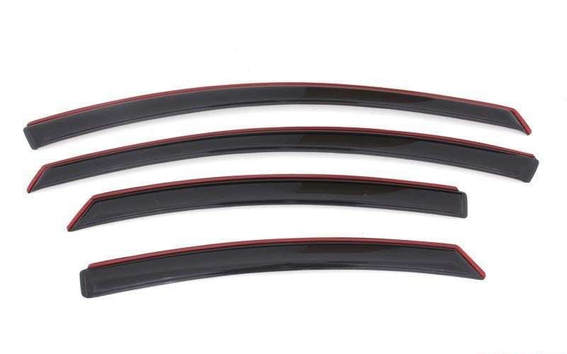 Ventvisor In-channel Front & Window Deflector Rear  4 Pc Smoke - AVS 2011-14 Hyundai Sonata