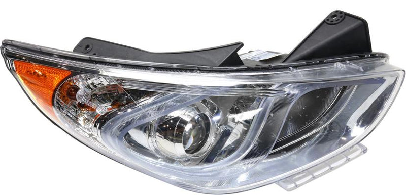Headlight Right Single Clear W/ Bulb(s) - Replacement 2011-2015 Sonata