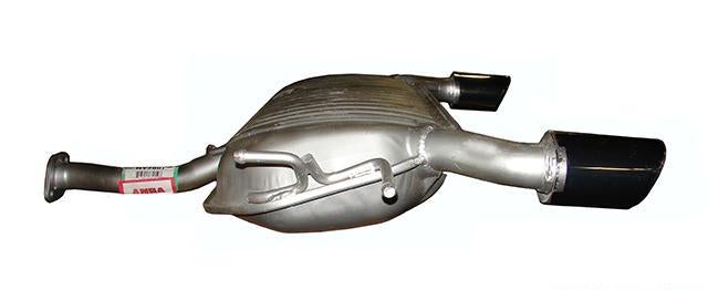 Exhaust Muffler Rear - Ansa 2005-09 Hyundai Tucson V6 2.7L