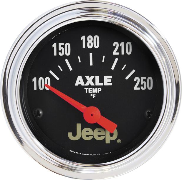 Differential Temperature Gauge Single Black Jeep Series - Autometer Universal