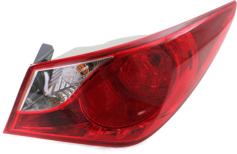 Tail Light Right Single Clear Red W/ Bulb(s) - Replacement 2011-2012 Sonata