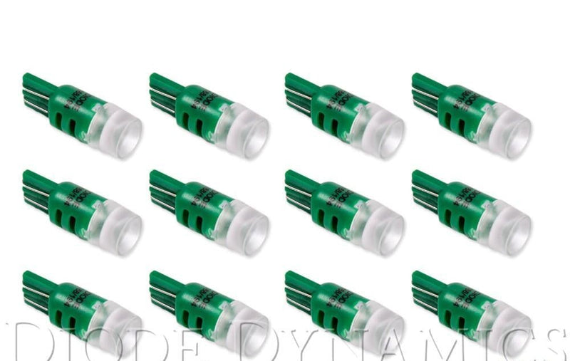 Bulbs Set Of 12 Green LED 194 HPHP3 - Diode Dynamics 2003-08 Hyundai Tiburon  and more
