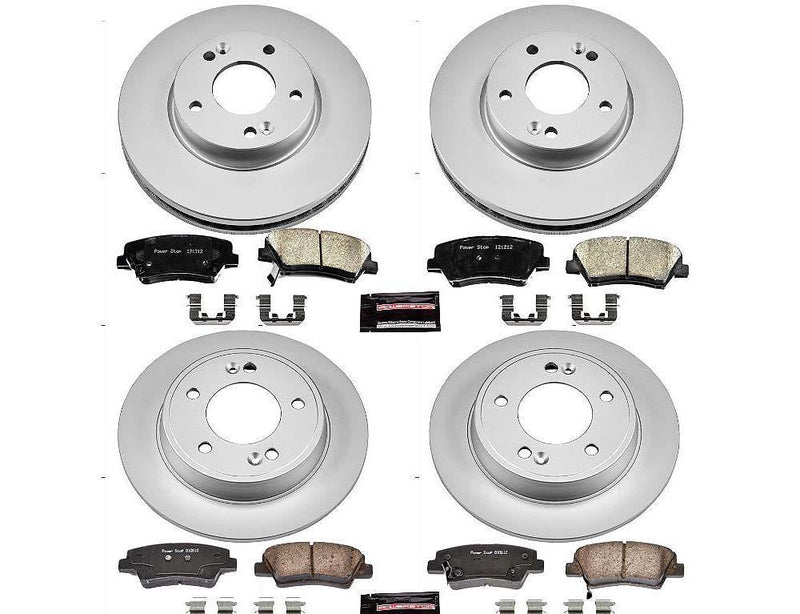 Brake Kit Front Rear Geomet Coated Z17 Evolution CRK6504 - Power Stop 2011-16 Hyundai Elantra