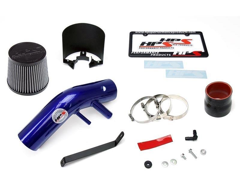 Short Ram Air Intake Air Intake Kit Incl. Heat Shield Blue - HPS Performance Products 2015-17 Hyundai Sonata