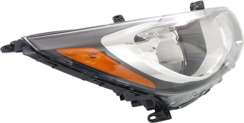 Headlight Set Of 2 Clear W/ Bulb(s) - Replacement 2012-2014 Accent
