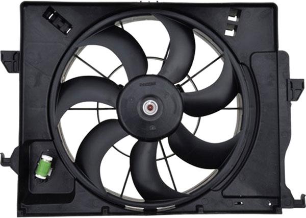 Cooling Fan Assembly Single Oe - VDO 2012-2013 Accent 4 Cyl 1.6L