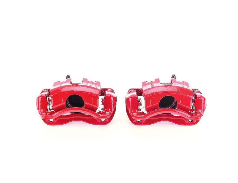Caliper Red w/ Bracket Front Pair - Power Stop 2012-17 Hyundai Accent