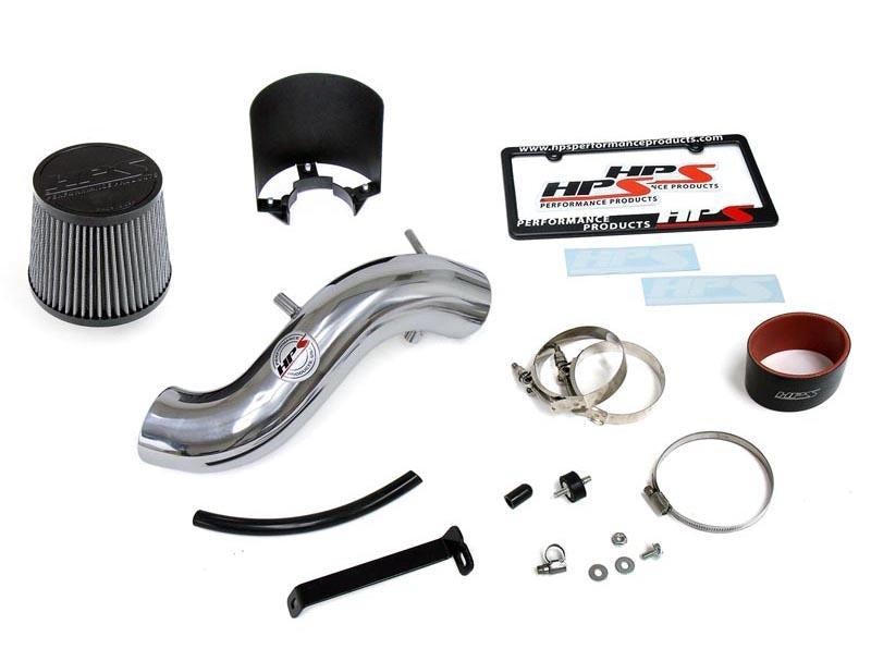 Short Ram Air Intake Incl. Heat Shield Polish - HPS Performance Products 2011-14 Hyundai Sonata