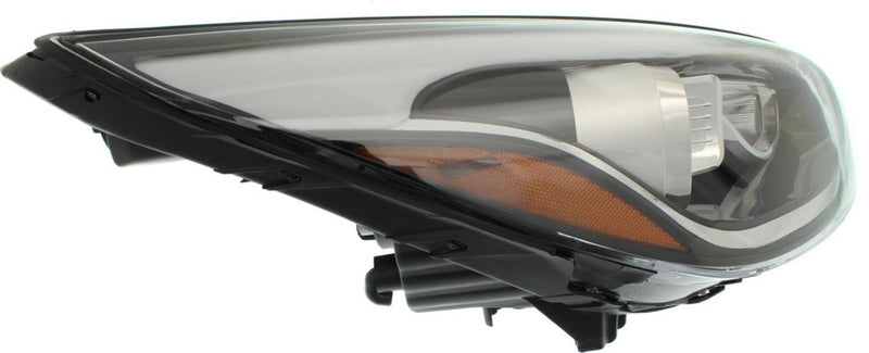 Headlight Set Of 2 Clear W/ Bulb(s) Capa Certified - Replacement 2014-2015 Tucson