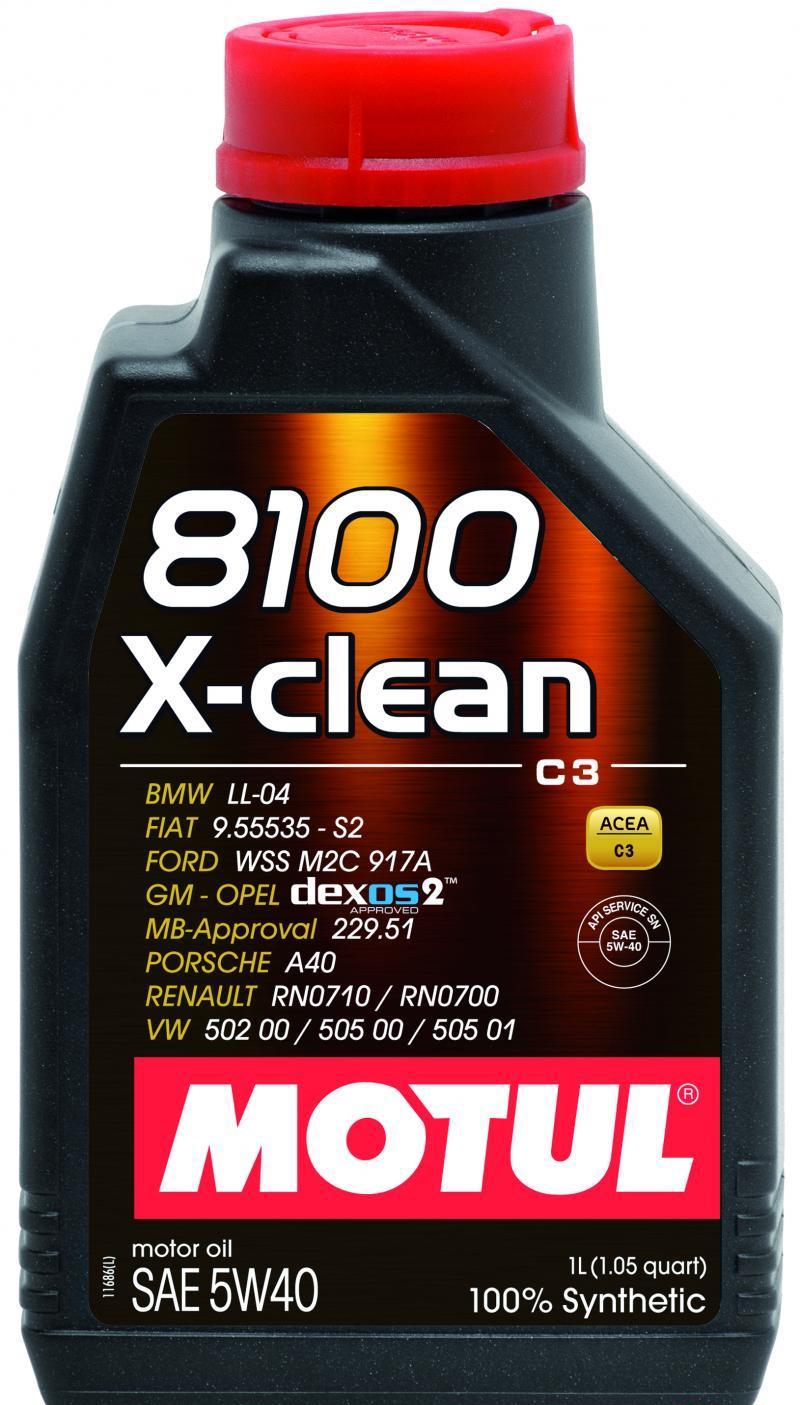 Synthetic Engine Oil 1l 5W40 8100 X-CLEAN - MOTUL 1997-01 Hyundai Tiburon  and more