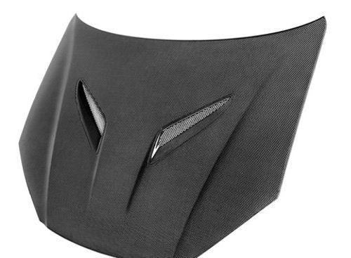 Hood Carbon Fiber OEM Style - Seibon 2012-13 Hyundai Genesis Sedan