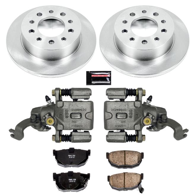 Brake Disc And Caliper Kit Set Of 2 Autospecialty By - Powerstop 2005 Tiburon 4 Cyl 2.0L