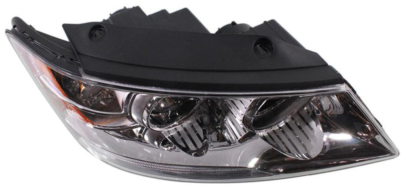 Headlight Right Single Clear Capa Certified W/ Bulb(s) - Replacement 2009-2010 Sonata