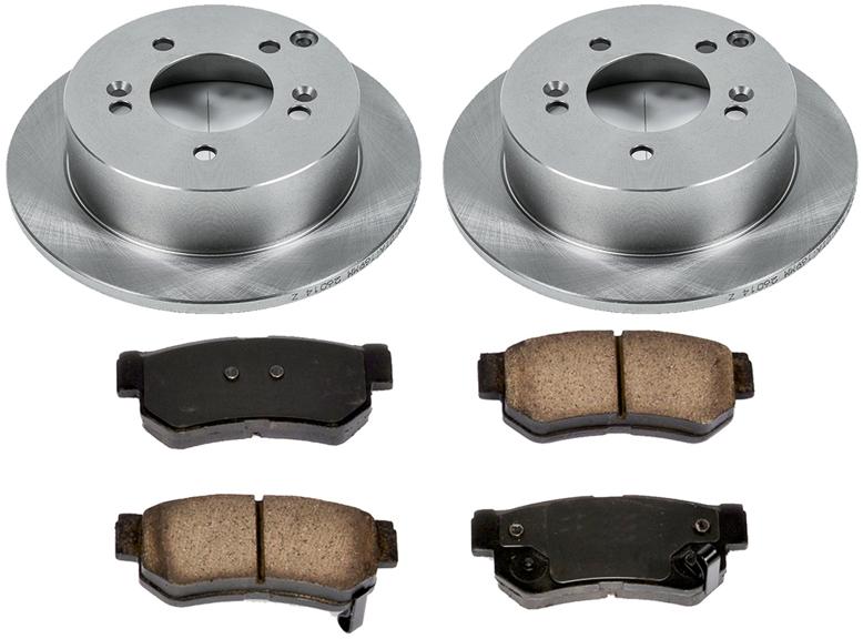 Brake Disc And Pad Kit Set Of 2 Plain Surface Oe - SureStop 2005-2006 Tucson 4 Cyl 2.0L