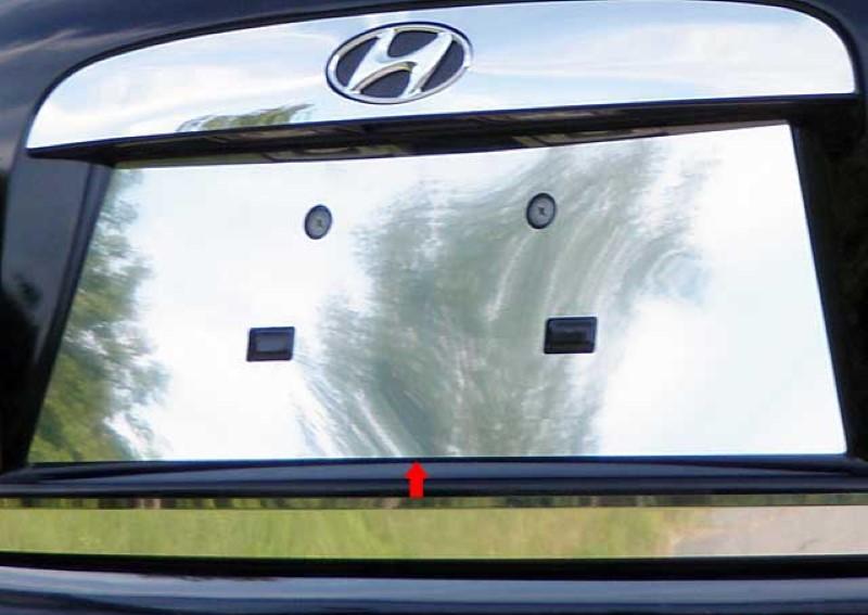 License Plate Bezel 1 Piece Stainless - Quality Auto Accessories 2006-11 Hyundai Accent