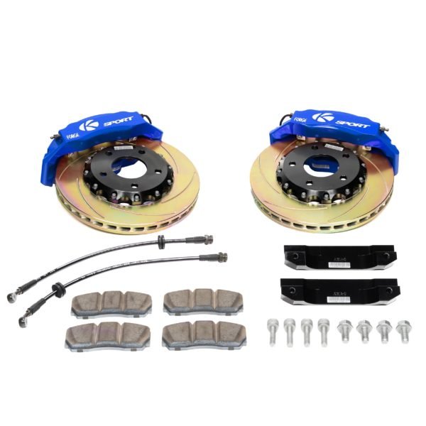 Big Brake Kit Front 350mm 3 Piston Slotted Slimline BKHY240-342SO - Ksport 2012-15 Hyundai Elantra