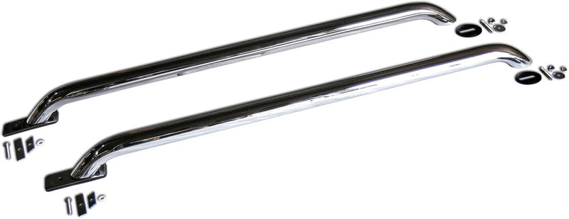 Bed Rails Set Of 2 Polished Stainless Steel Stake Pocket Series - Go Rhino Universal
