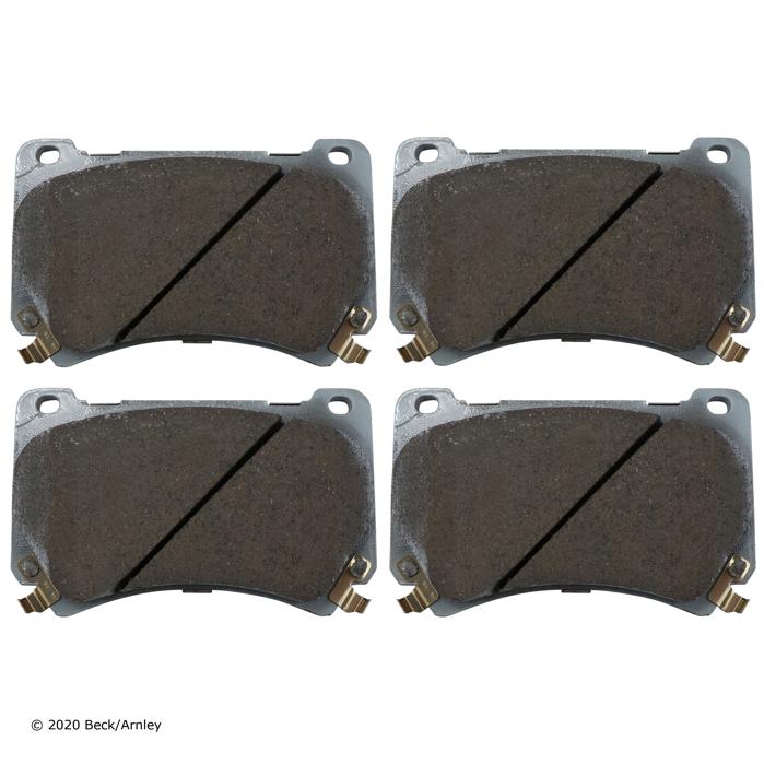 Brake Pad Set Set Of 2 Ceramic Premium Series - Beck Arnley 2012-2014 Genesis 6 Cyl 3.8L